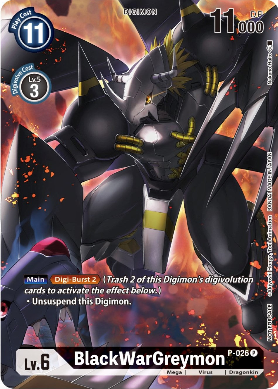 Image of BlackWarGreymon [P-026] (Winner Pack Across Time) [Promotional Cards]
