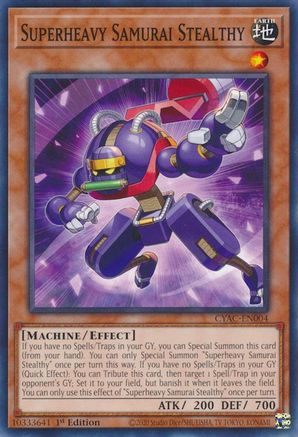Image of Superheavy Samurai Stealthy [CYAC-EN004] Common