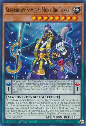 Image of Superheavy Samurai Monk Big Benkei [CYAC-EN007] Common