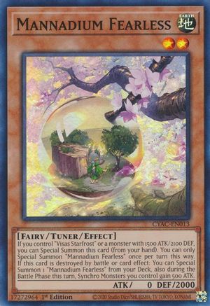 Image of Mannadium Fearless [CYAC-EN013] Super Rare