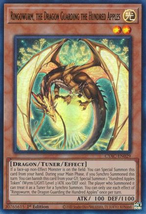 Image of Ringowurm, the Dragon Guarding the Hundred Apples [CYAC-EN029] Ultra Rare