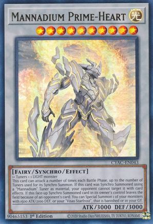Image of Mannadium Prime-Heart [CYAC-EN043] Ultra Rare