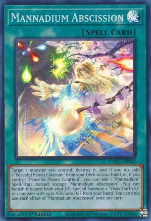 Image of Mannadium Abscission [CYAC-EN057] Super Rare