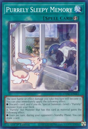 Image of Purrely Sleepy Memory [CYAC-EN061] Common