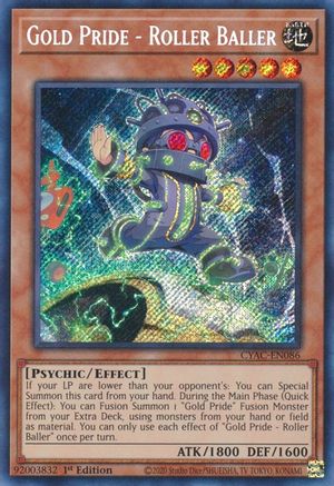 Image of Gold Pride - Roller Baller [CYAC-EN086] Secret Rare