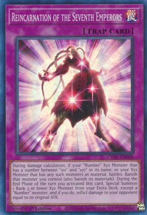 Image of Reincarnation of the Seventh Emperors [CYAC-EN098] Super Rare