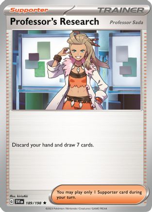 Image of Professor's Research (189/198) (Theme Deck Exclusive) [Scarlet & Violet: Black Star Promos]
