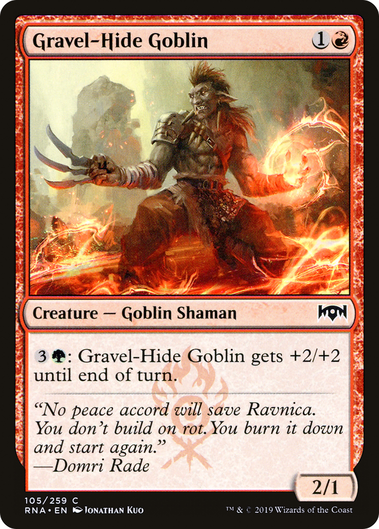 Image of Gravel-Hide Goblin [Ravnica Allegiance]