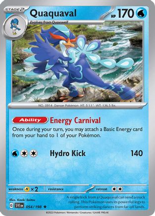 Image of Quaquaval (054/198) (Theme Deck Exclusive) [Scarlet & Violet: Base Set]