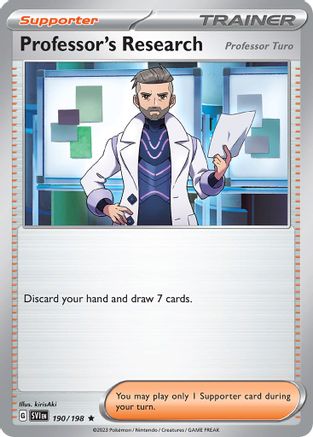 Image of Professor's Research (190/198) (Theme Deck Exclusive) [Scarlet & Violet: Base Set]