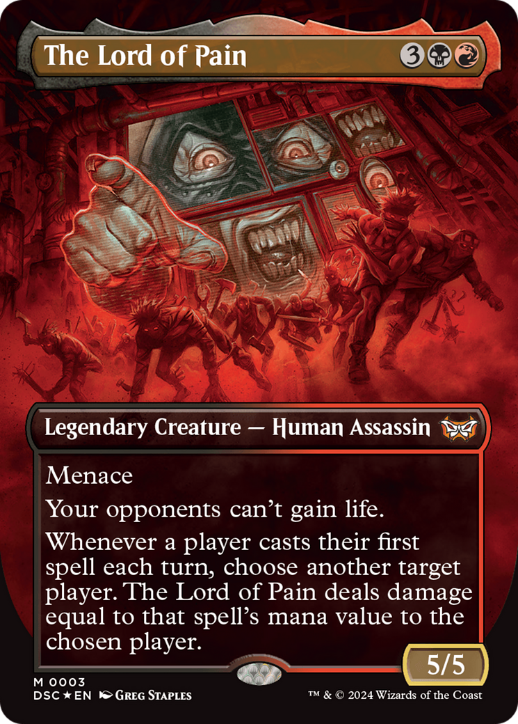Image of The Lord of Pain (Borderless) [Duskmourn: House of Horror Commander]