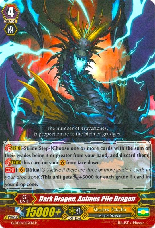 Image of Dark Dragon, Animus Pile Dragon (G-BT10/025EN) [Raging Clash of the Blade Fangs]