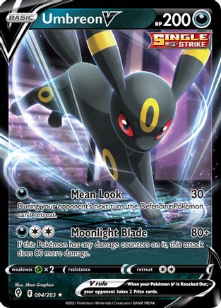 Image of Umbreon V (094/203) (Intro Deck) [Sword & Shield: Evolving Skies]