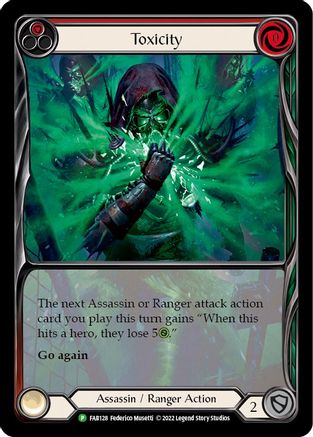 Image of Toxicity (Red) [FAB128] (Promo)  Rainbow Foil