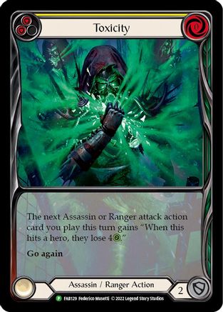 Image of Toxicity (Yellow) [FAB129] (Promo)  Rainbow Foil
