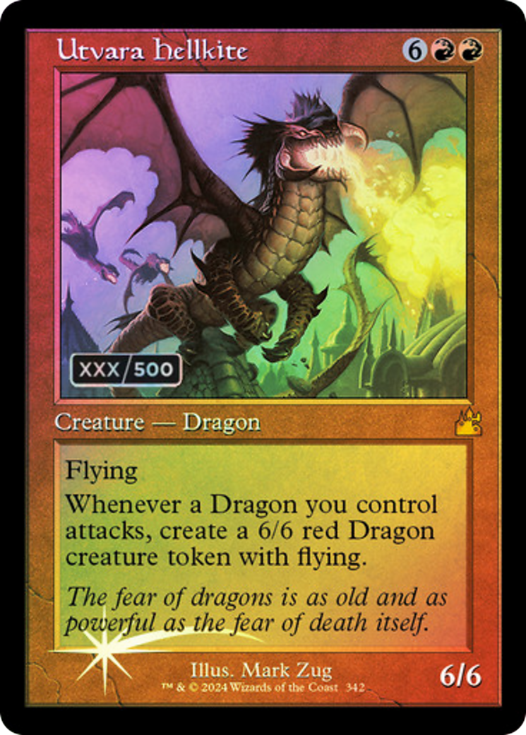 Image of Utvara Hellkite (Retro) (Serialized) [Ravnica Remastered]