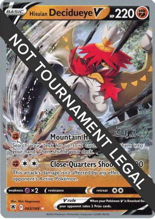 Image of Hisuian Decidueye V (083/189) (ADP - Ondrej Skubal) [World Championships 2022]