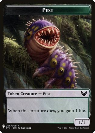 Image of Pest // Jace, Telepath Unbound Emblem Double-Sided Token [Secret Lair: From Cute to Brute Tokens]