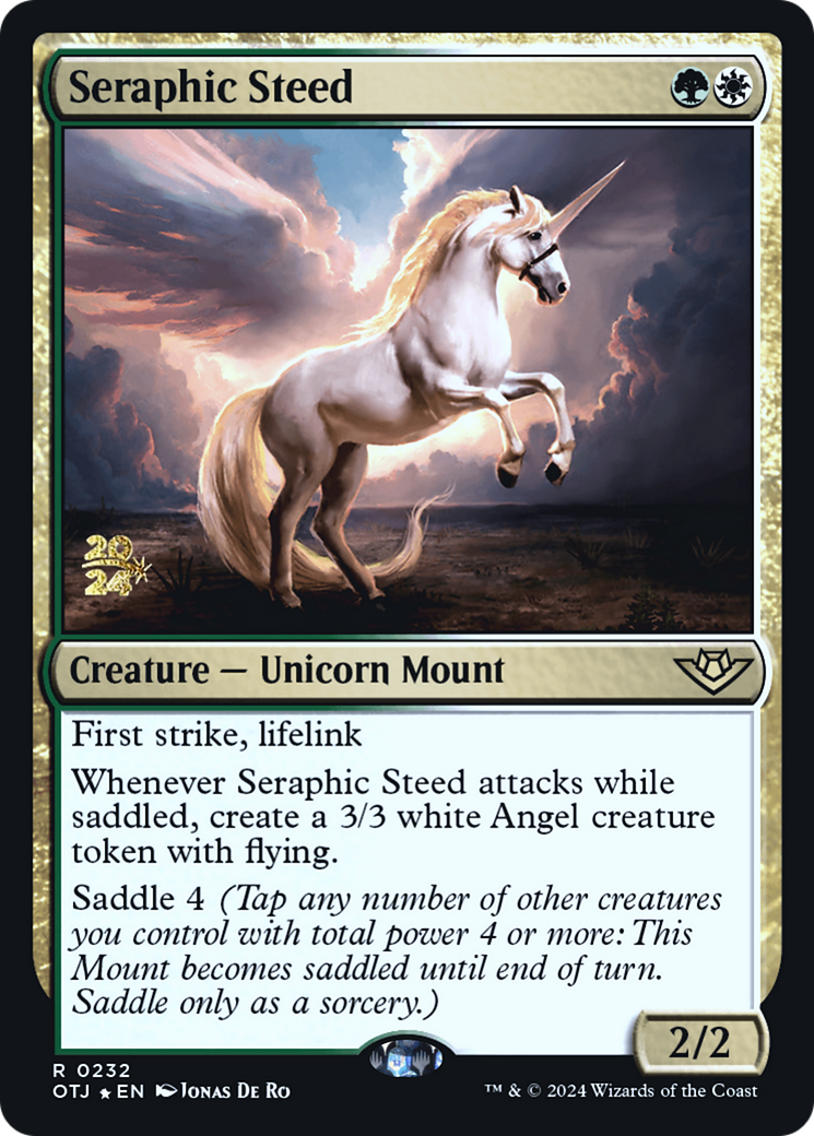 Image of Seraphic Steed [Outlaws of Thunder Junction Prerelease Promos]