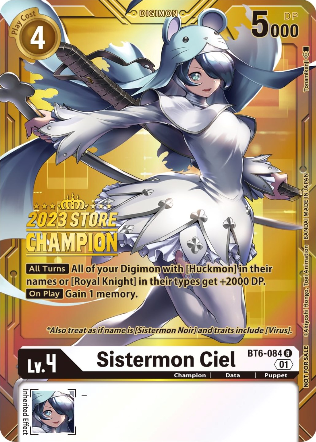 Image of Sistermon Ciel [BT6-084] (2023 Store Champion) [Double Diamond Promos]