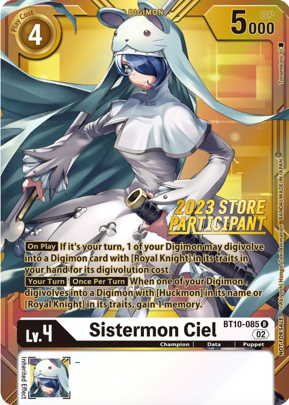 Image of Sistermon Ciel [BT10-085] (2023 Store Participant) [Xros Encounter Promos]