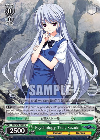 Image of Psychology Test, Kazuki [The Fruit of Grisaia]