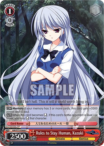 Image of Rules to Stay Human, Kazuki [The Fruit of Grisaia]