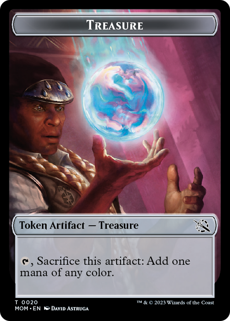 Image of Treasure (20) // Knight Double-Sided Token [March of the Machine Tokens]