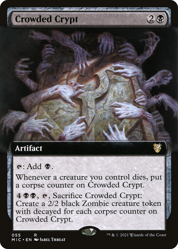 Image of Crowded Crypt (Extended Art) [Innistrad: Midnight Hunt Commander]