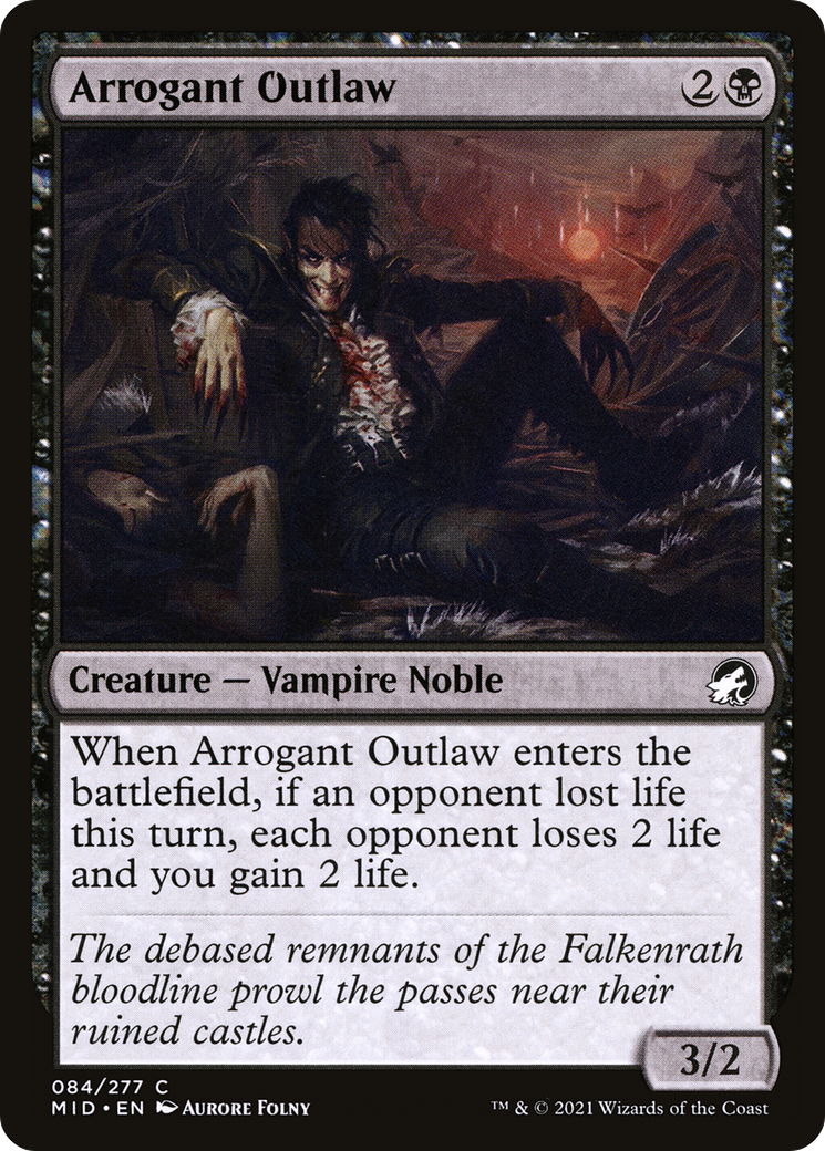 Image of Arrogant Outlaw [Innistrad: Midnight Hunt]