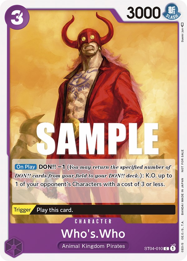 Image of Who's.Who (Tournament Pack Vol. 3) [Participant] [One Piece Promotion Cards]
