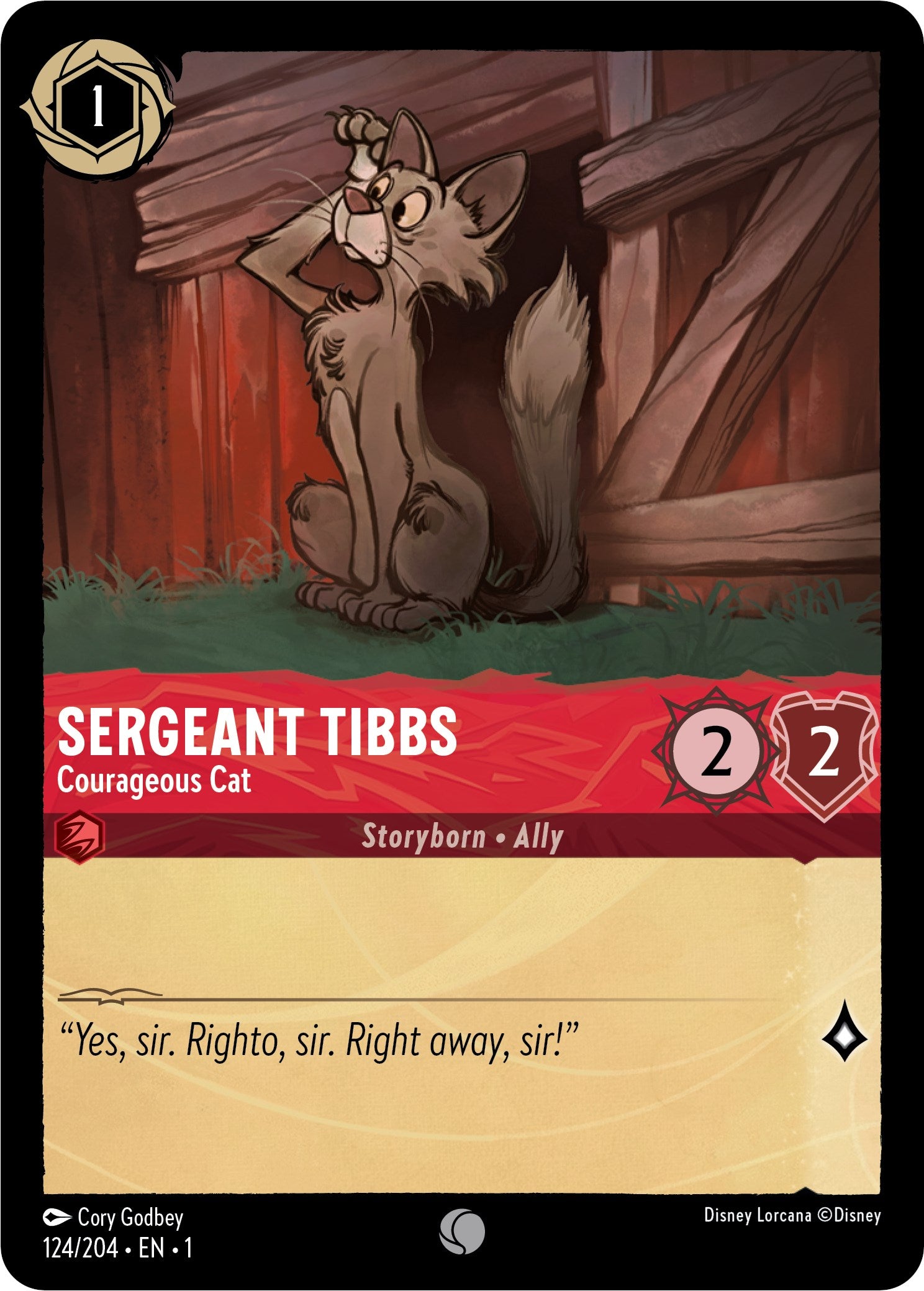 Image of Sergeant Tibbs - Courageous Cat (124/204) [The First Chapter]