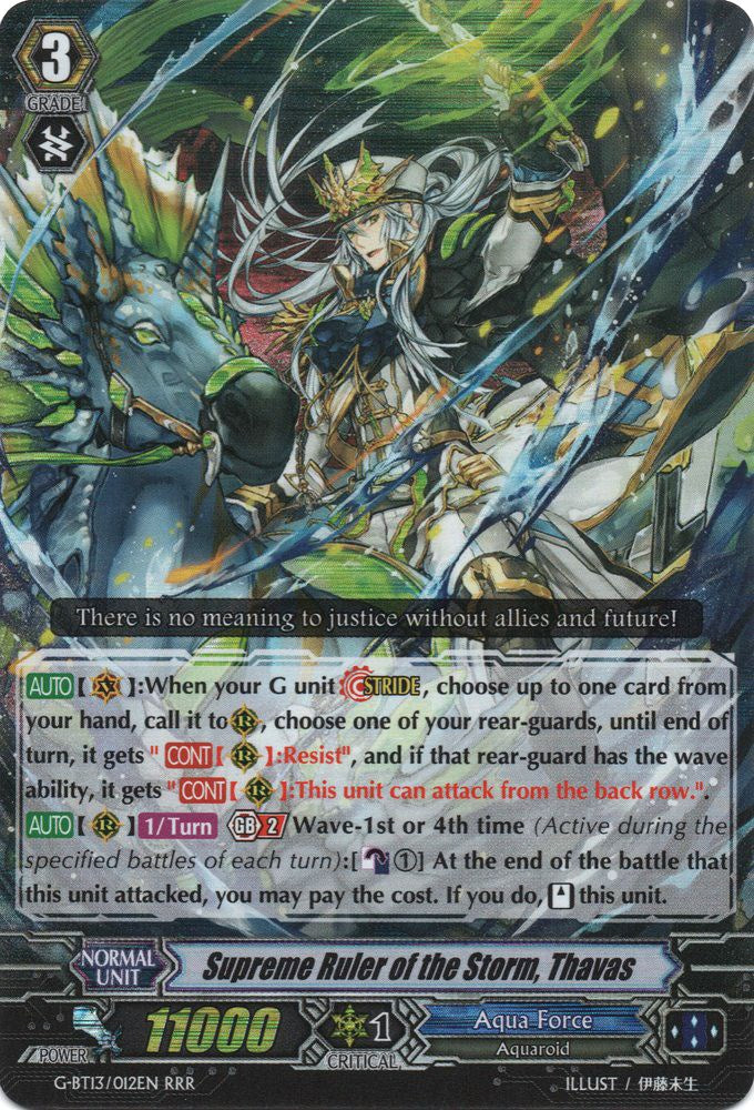 Image of Supreme Ruler of the Storm, Thavas (G-BT13/012EN) [Ultimate Stride]