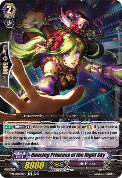 Image of Dancing Princess of the Night Sky (Foil) (V-SS10/017EN) [Premium Battle Deckset 2023]