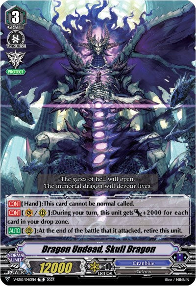 Image of Dragon Undead, Skull Dragon (Foil) (V-SS10/040EN) [Premium Battle Deckset 2023]