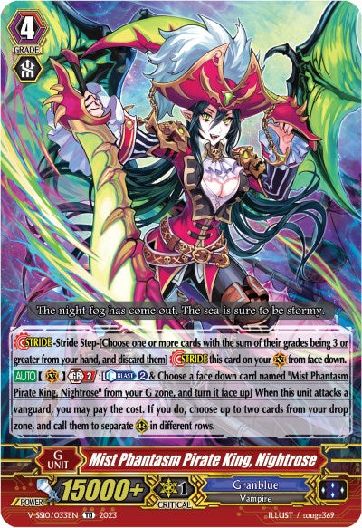 Image of Mist Phantasm Pirate King, Nightrose (Foil) (V-SS10/033EN) [Premium Battle Deckset 2023]