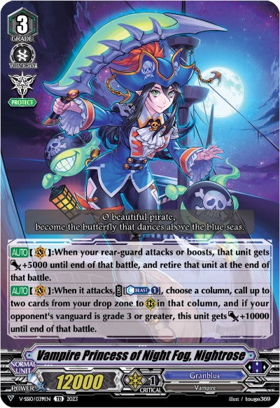 Image of Vampire Princess of Night Fog, Nightrose (Foil) (V-SS10/039EN) [Premium Battle Deckset 2023]