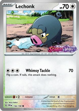 Image of Lechonk (156/198) (Best Buy Promo) [Scarlet & Violet: Base Set]