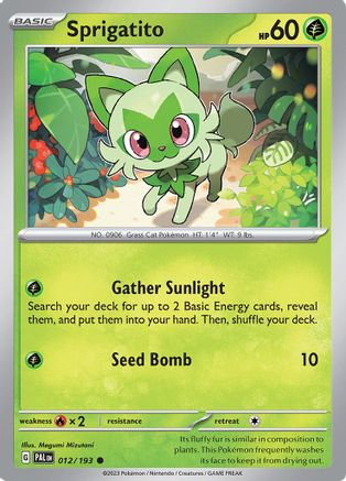 Image of Sprigatito (012/193) [Scarlet & Violet: Paldea Evolved]