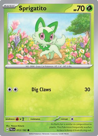 Image of Sprigatito (013/193) [Scarlet & Violet: Paldea Evolved]