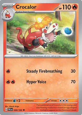 Image of Crocalor (036/193) [Scarlet & Violet: Paldea Evolved]