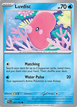 Image of Luvdisc (047/193) [Scarlet & Violet: Paldea Evolved]