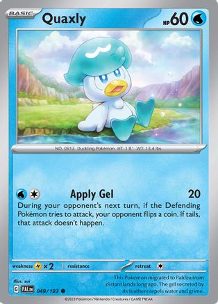 Image of Quaxly (049/193) [Scarlet & Violet: Paldea Evolved]
