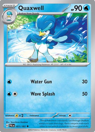 Image of Quaxwell (051/193) [Scarlet & Violet: Paldea Evolved]