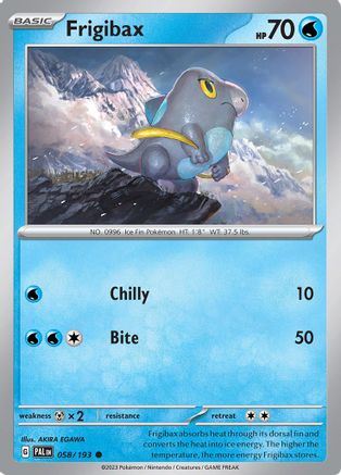 Image of Frigibax (058/193) [Scarlet & Violet: Paldea Evolved]