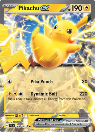 Image of Pikachu ex (063/193) [Scarlet & Violet: Paldea Evolved]