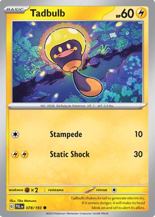 Image of Tadbulb (078/193) [Scarlet & Violet: Paldea Evolved]