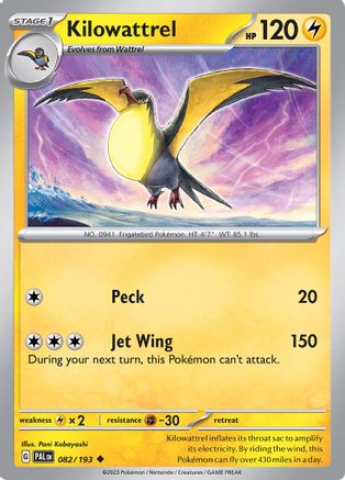 Image of Kilowattrel (082/193) [Scarlet & Violet: Paldea Evolved]