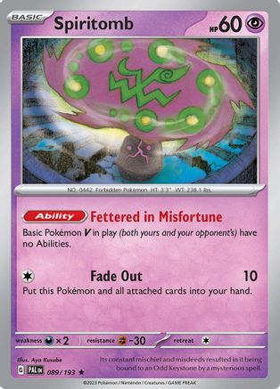 Image of Spiritomb (089/193) [Scarlet & Violet: Paldea Evolved]