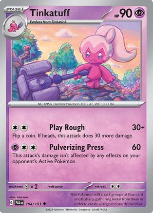 Image of Tinkatuff (104/193) [Scarlet & Violet: Paldea Evolved]